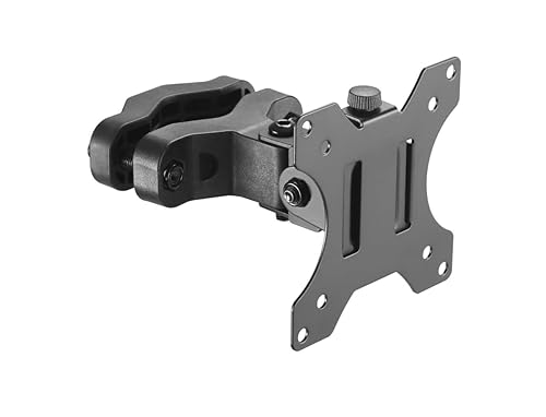 AMER Universal Bracket Pole Mount with Removable 75mm and 100mm VESA Plate, Fits up to 32 inch Screens, Black, PM100