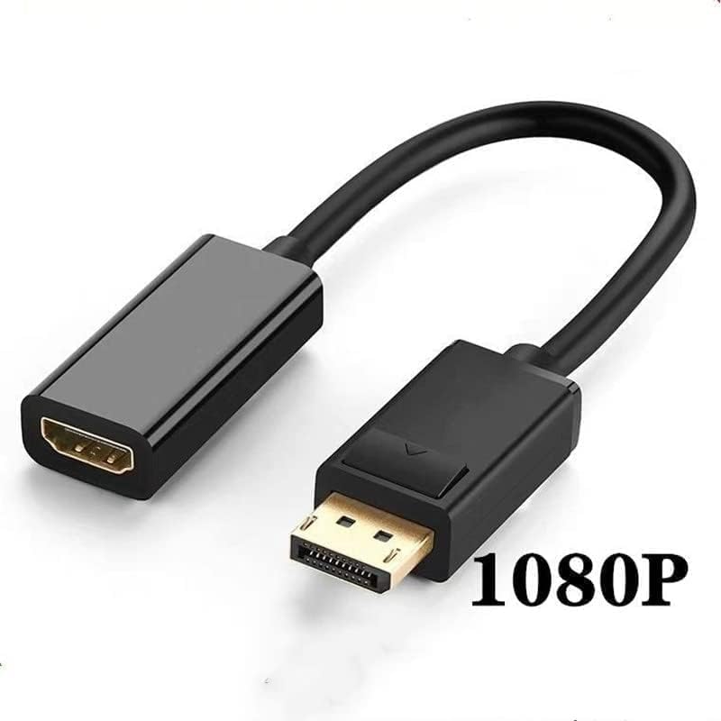 FANTIA 4K Display Port to HDMI Male Female Adapter Converter Cable Display Port DP to HDMI Cable 2160P & 1080P 60Hz HDR Audio Video PC Adapters