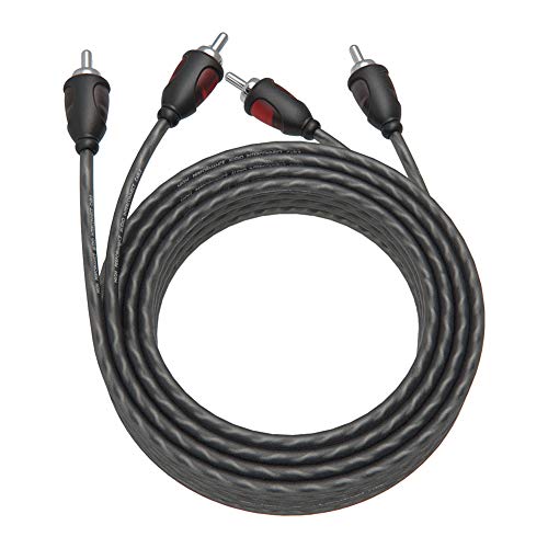 ROCKRIX Twisted Pair RCA Stereo Signal Cable for Home Theater, HDTV, Amplifiers, Hi-Fi Systems - 14ft