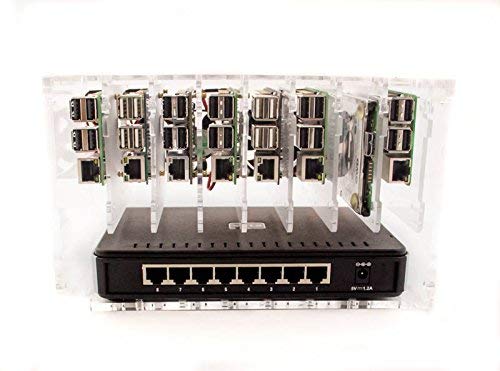 Cluster Case for Raspberry Pi5/Pi4/Pi3 and Other Single Board Computers | Cloudlet Case - Clear