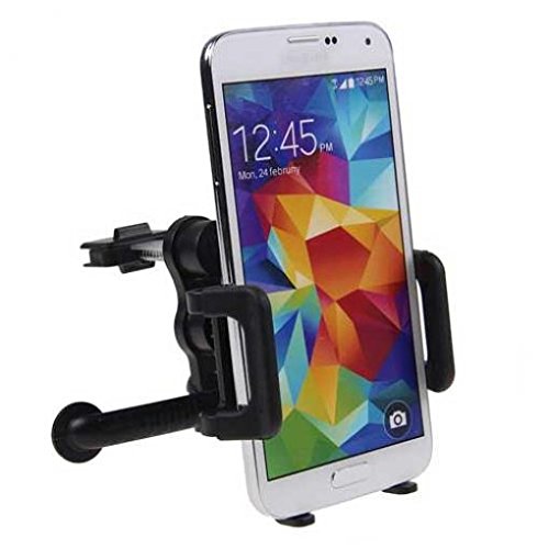 Car Mount AC Air Vent Holder Rotating Cradle Swivel Dock for MetroPCS Alcatel OneTouch Fierce XL - MetroPCS Alcatel Tru - MetroPCS iPhone 5S