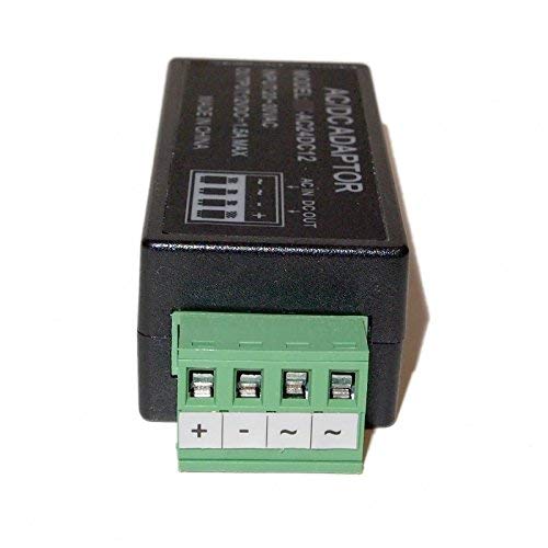 Evertech 24V AC to 12V DC 1.5A Power Converter Adapter for CCTV Security Camera