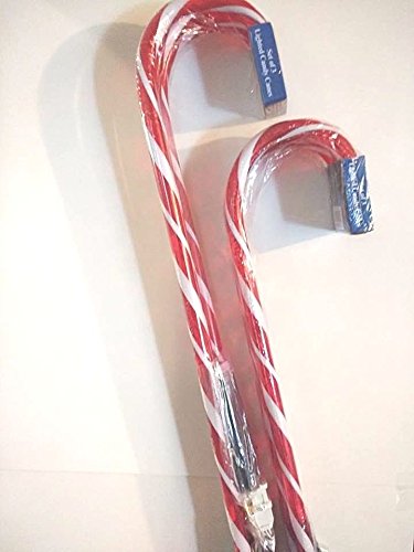 Jingle Time Lighted Candy Cane Pathway Markers (28") -Set of 12 (4-3 Packs)