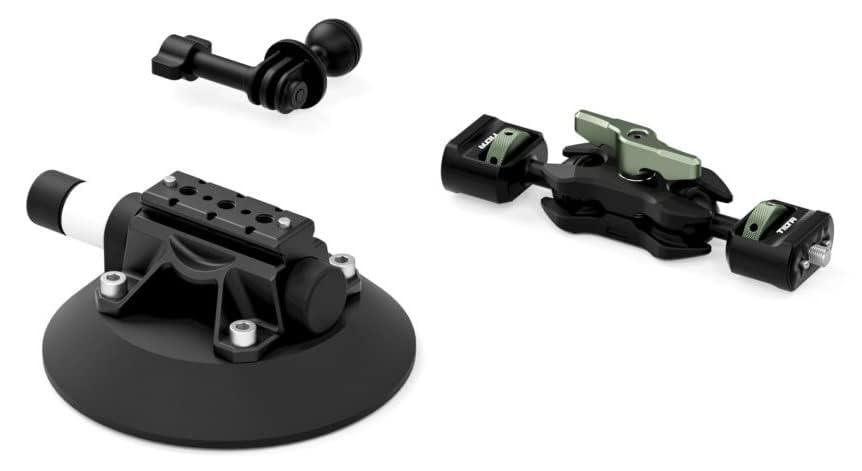 Tilta Universal Action Camera Car Mounting Kit - 4.5in Powerful Suction Cup Mount with Mini Articulating Arm - Compatible with GoPro Hero 11, DJI