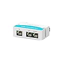 LINOVISION Mini 2 Port POE Extender Up to 1000ft, Power Over Ethernet Over Cat5/6 Cable, Splitter to 2 POE Devices Like IP Cameras, IP Phone