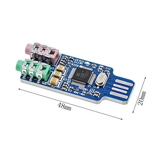 CM108 USB Drive Free Sound Card Laptop Computer External Sound Card Module New