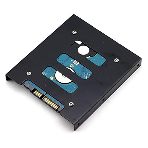 SSD Bracket 2.5 to 3.5 Adapter 2Pack, Hftywy SSD Mounting Bracket Kit 2.5 to 3.5 SSD HDD Hard Disk Drive Bays Holder Metal Mounting Bracket Adapter
