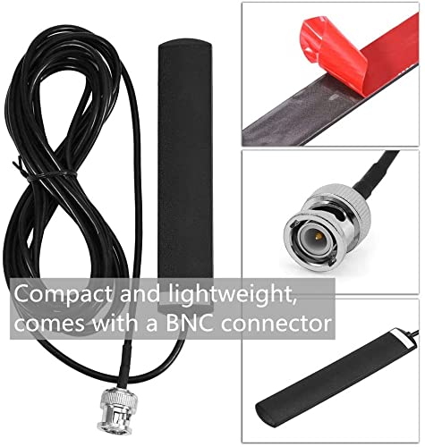 30MHz-1200MHz Mobile Radio Antenna Wide-Band Receive Scanner Antenna Glass Mount with BNC Connector,for Trunked Radio Scanner Antenna Scanner Radio