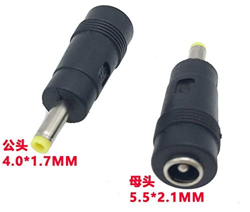 ZYAMY 10pcs DC Power Adapter 5.5x2.1mm Female Jack to 4.0x1.7mm Male Plug Electrical Socket Adapter Plug Converter
