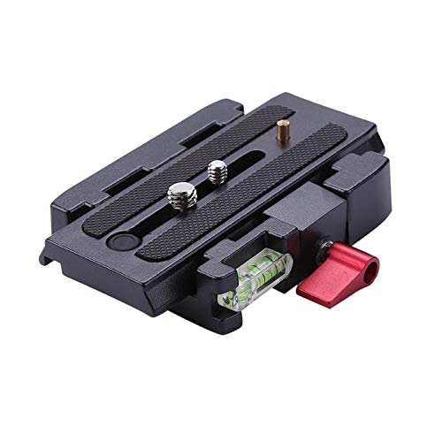 Wondalu Professional Aluminum Alloy Rapid Connect Adapter Mount Camera Quick Release Shoe Plate with 1/4 3/8 inches Screw for DSLR Camera Camcorder