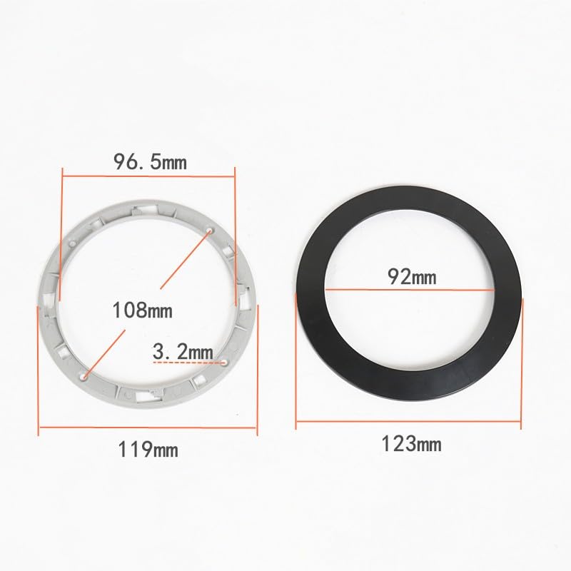 CCeCCe 2 Pack 4 Inch Speaker Grill Cover Black SubWoofer Round Circle Mesh Woofer Grille Covers Guard Protector for Car Home Audio Speakers Theater