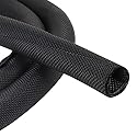 Braided Split Wire Loom Wrap Cable Sleeve Tube Harness Lot Sheathing Management Organize (5/16"-15ft)