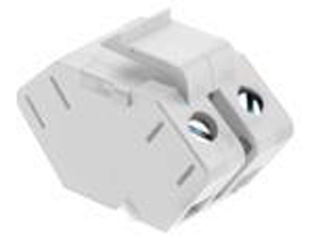 Legrand - OnQ Speaker Keystone Insert, Single Keystone Jack for up to 12-Gauge Speaker Wire, Cover Unused Ports, White, WP3456WH