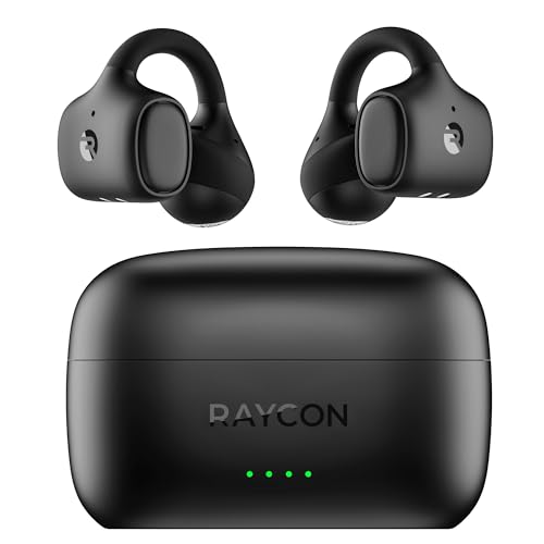 Raycon Everyday Clip On Earbuds - Open Ear Headphones, Lightweight Wireless Earbuds Bluetooth, Sweat & Water Resistant Earphones, Clip Earbuds