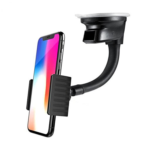 Car Mount Holder Windshield Dash Cradle Window Rotating Dock Stand Suction Gooseneck Compatible with Cricket Motorola Moto E5 Supra - Cricket Motorola