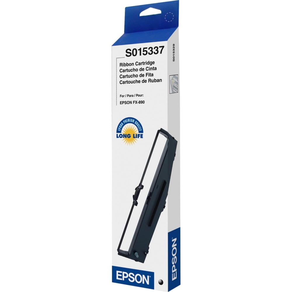 Epson Lq 590 Black Ribbon Cartridge 5000000 Yield Practical Durable