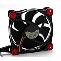 TT-1225 A1225L12S 12V 0.3A 3 Wires 3 Pins Red Led 12CM Silent Cooling Fan 120x25mm