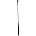 Hellermann Tyton T30R0C2 Standard Cable Tie, 5.8" Long, 30lb Tensile Strength, PA66, Black (Pack of 100)