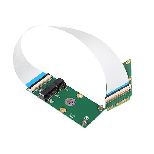 szzijia Mini PCI-e PCI Express 52-pin Card Extender Extension Cable + FFC Cable mini Card PCB