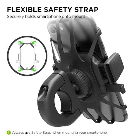 iOttie Easy One Touch 4 Bike Phone Mount Holder Bicycle Handlebar Cradle Quick-Release Lock, Secure Phone Holder for iPhone 17 16 15 Samsung Google