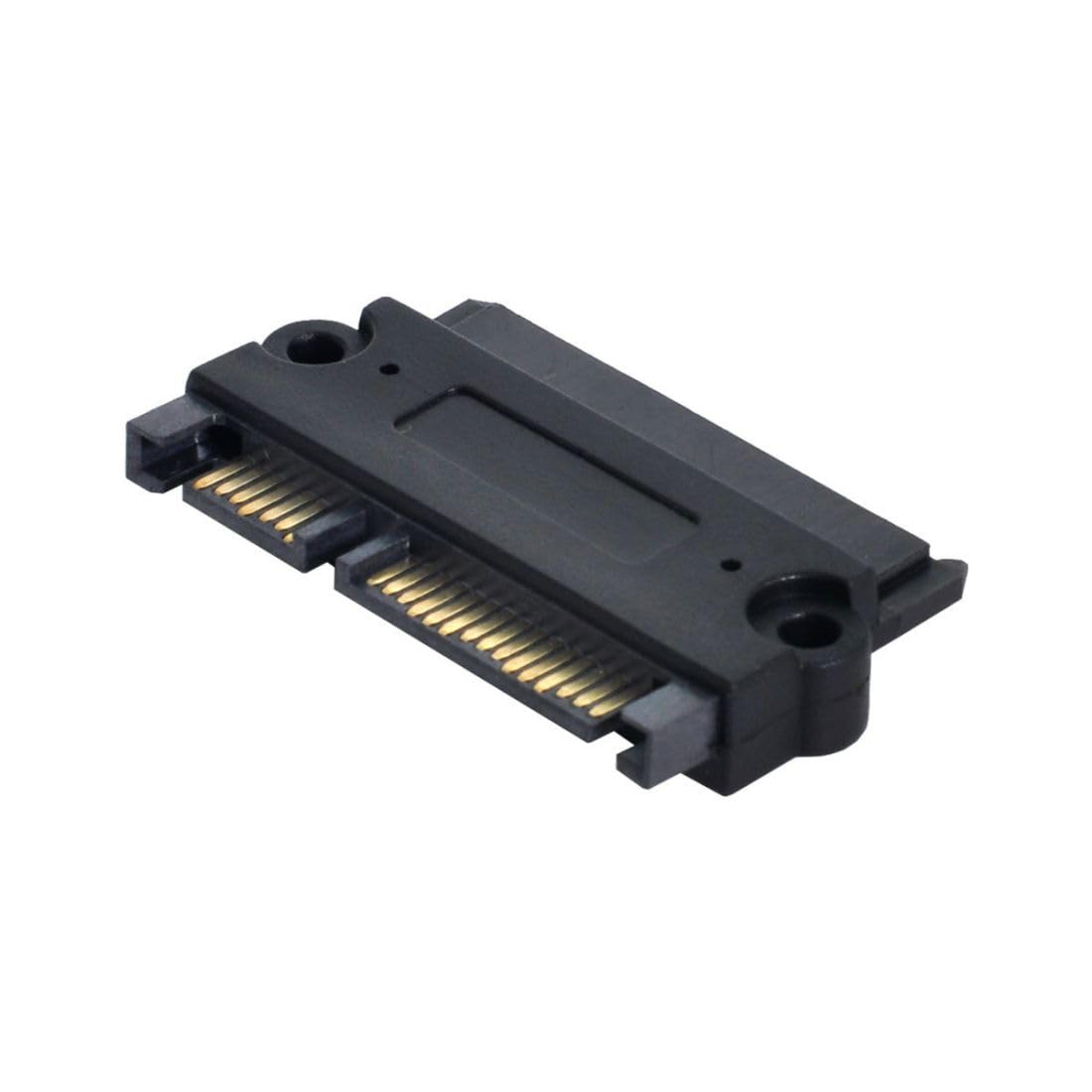 chenyang 3.5 & 2.5inch SATA 22Pin 7+15 Male to SATA 22P 7+15 Female for Disk SSD Extension Convertor Adapter with Screw Holes