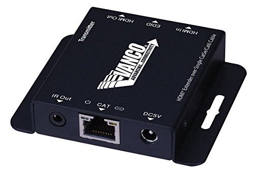 Vanco HDMIEX50 IR Control HDMI Extender Over Single Cat5e/Cat6 Cable, Black