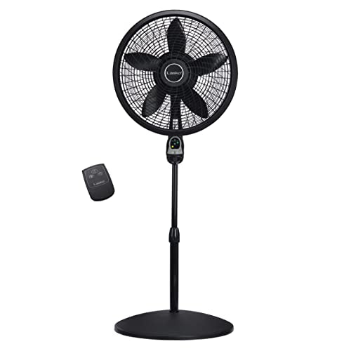 Lasko Cyclone Oscillating Pedestal Fan - Adjustable to 54" - 1843 - Black