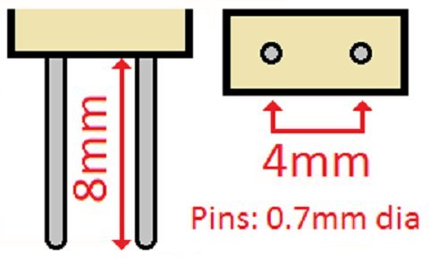 Pack of 2 #785 Halogen Bulbs 6 V, 8 W, G4 Base, T-3 shape