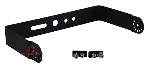 RuggedGrade Flood Mount for NextGen III Series - LED Parking Lot Lights - Fits 300W-500W - Pack of 2 - Black Housing - Outdoor Lighting Accessory