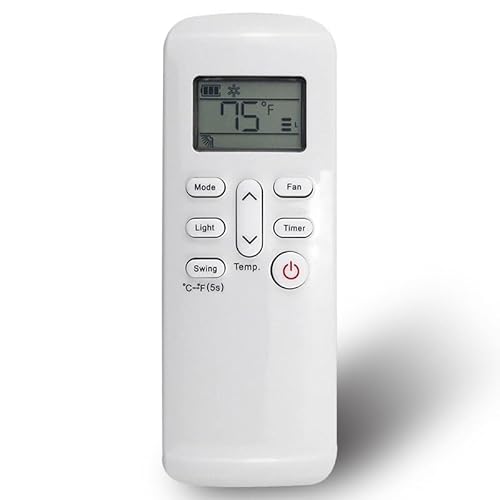 Replacement Remote Control for LG Portable Air Conditioner LP0820WSR LP1021BHSM LP1021BSSM LP0721WSR LP1220GSR LP1020WSR LP0621WSR LP0821GSSM