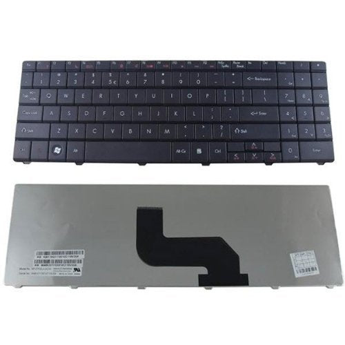 ndliulei Laptop Keyboard Replacement for Packard Bell EasyNote EN TH36 TJ61-TJ78, US Layout, Black Color, PS/2 Connectivity
