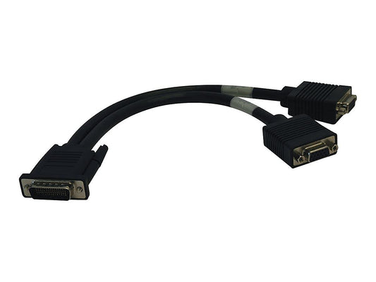 Tripp Lite DMS-59 to Dual VGA Splitter Y Cable (M to 2xF) 1-ft(p574-001)
