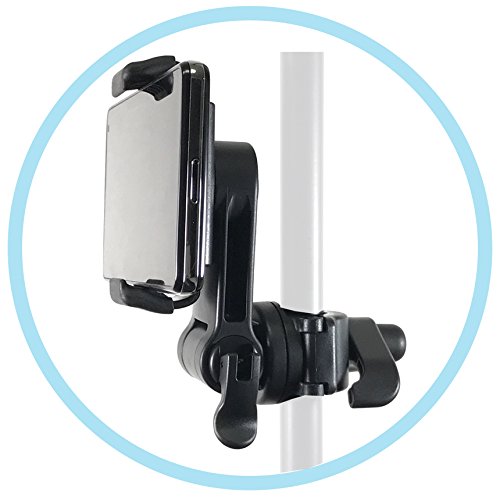 Accessory Basics Music Boom Mic Microphone Stand Smartphone Mount w/360° Swivel Adjust Holder for All Smartphones up to 3.75 inches Wide (Zoom Video