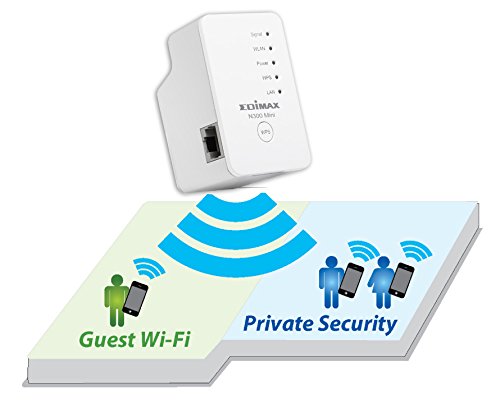 Edimax EW-7438RPn Mini N300 Universal Wireless Wi-Fi Range Extender/Wi-Fi Repeater/Access Point/Wireless bridge with Ethernet Port, Compact Wall Plug