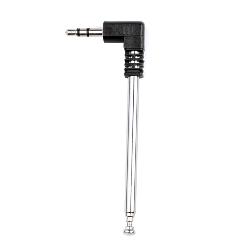 Taidacent 10 Pcs 3.5MM Connector Low Frequency TV Audio/Digital UHF VHF Telescopic Radio Antenna Extendable FM Whip Antenna DIY High Gain FM Radio