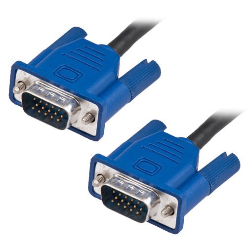 MaxLLTo 5 FT HD15 Male to Male VGA Blue Connector TV Monitor Cable for PC Laptop
