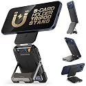 SUPCASE for MagSafe Wallet with Stand, Magnetic Wallet for Men, [Hold 5 Cards] [Adjustable Stand] [RFID Blocking] Phone Credit Card Holder Tripod