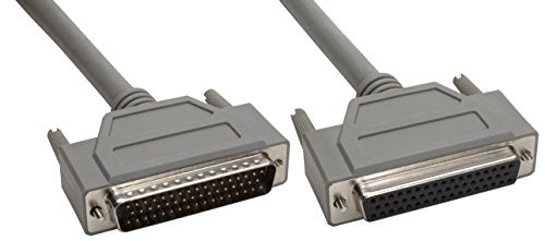 Amphenol CS-DSDMDB50MF-005 50-Pin DB50 Deluxe D-Sub Cable, Shielded, Male/Female, 5', Gray