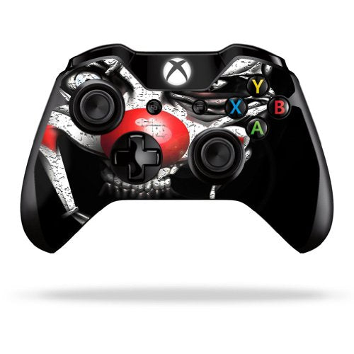 MightySkins Skin Compatible with Microsoft Xbox One or One S Controller - Evil Clown | Protective, Durable, and Unique Vinyl wrap Cover | Easy
