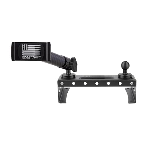 Bulletpoint Metal Dash Mount Phone Holder Compatible with 2015-2020 Ford F150 & 2017-2022 F250/F350 Super Duty - Dual 20mm Ball Dash F150 Phone Mount