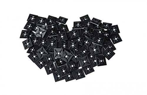 1-in Mounting Pad, 100-Pack Black, Speciality Cable Tie
