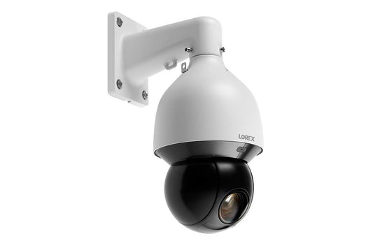 Lorex Indoor/Outdoor 4K Pan & Tilt Metal Dome Security Camera, Add-On IP Camera for Wired Surveillance System, Color Night Vision, 25x Optical Zoom, 1
