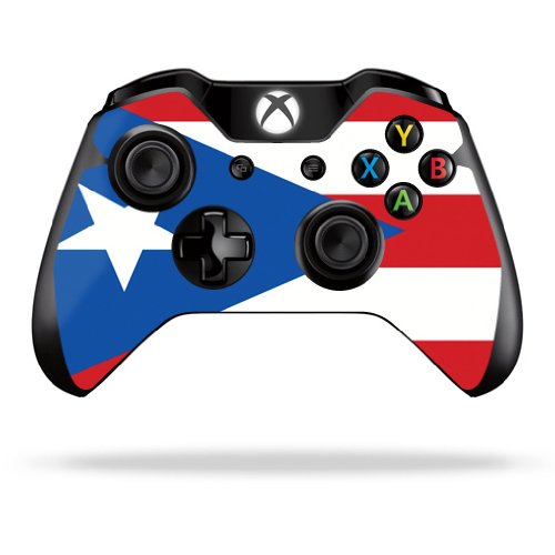 MightySkins Skin Compatible with Microsoft Xbox One or One S Controller - Puerto Rican Flag | Protective, Durable, and Unique Vinyl wrap Cover | Easy