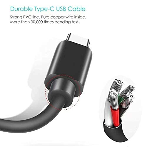 Wall Charger & 5ft USB C Charging Cable Cord Compatible with Anker Soundcore Boost Mini 3/Life P2/A2/U2/Dot 2 Bluetooth Speaker, NC Life A1, Liberty 3