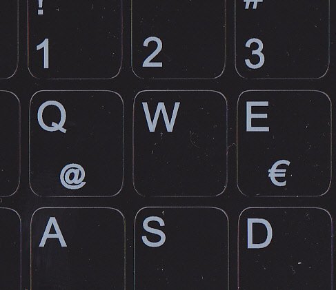 Spanish Latin American Replacement Keyboard Sticker for Computer Laptop PC Desktop Non Transparent Black