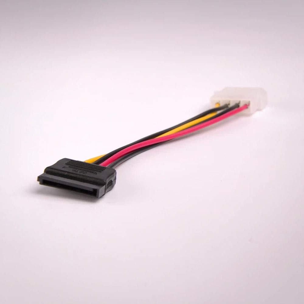 FireFold 6 Inch Serial ATA SATA Power Cable - Connecting to Hard Drives, CD-ROM's, CD-RW's, Fans and More - Connects Any SATA Hard Drive to a Standard