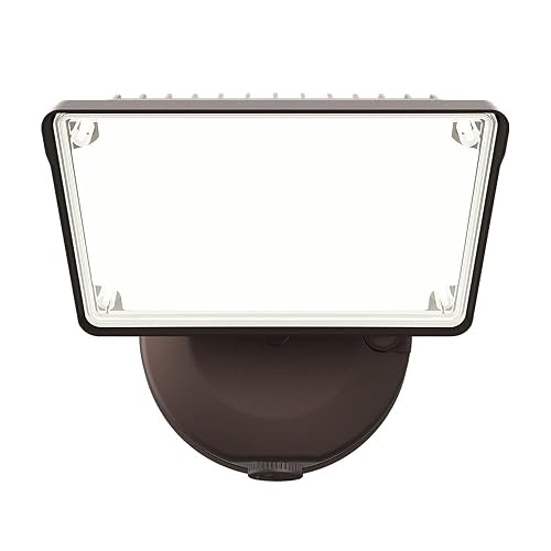 HALO TGS Outdoor Integrated LED Dusk to Dawn-Flood & Security Light Single Square Head Bronze