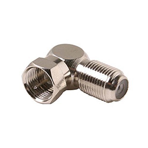 Degree F Connector Right Angle Adapter Coaxial Cable Short Radius Component Audio Video Fitting Female to Male RF Digital Signal TV Adapter