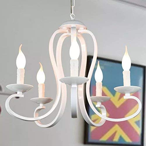 LXCOM Lighting LED Candelabra Light Bulb 4W Dimmable Filament LED 40W Equivalent, E12 Base, C35 Frosted Glass, Flame Shape, Daylight White 6500K, 8