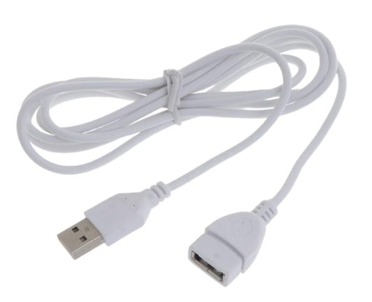 Tustao 5ft White USB Extension Cables - USB 2.0 Type A Male to A Female Extension Cable for Keyboard Mouse Printer Extender Cord, USB Extension Cable